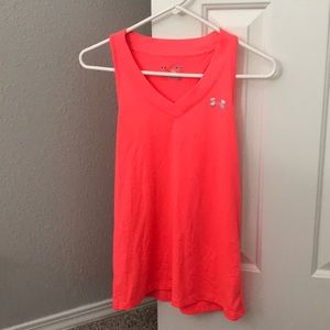 Under Armour bright pink racer back workout tank